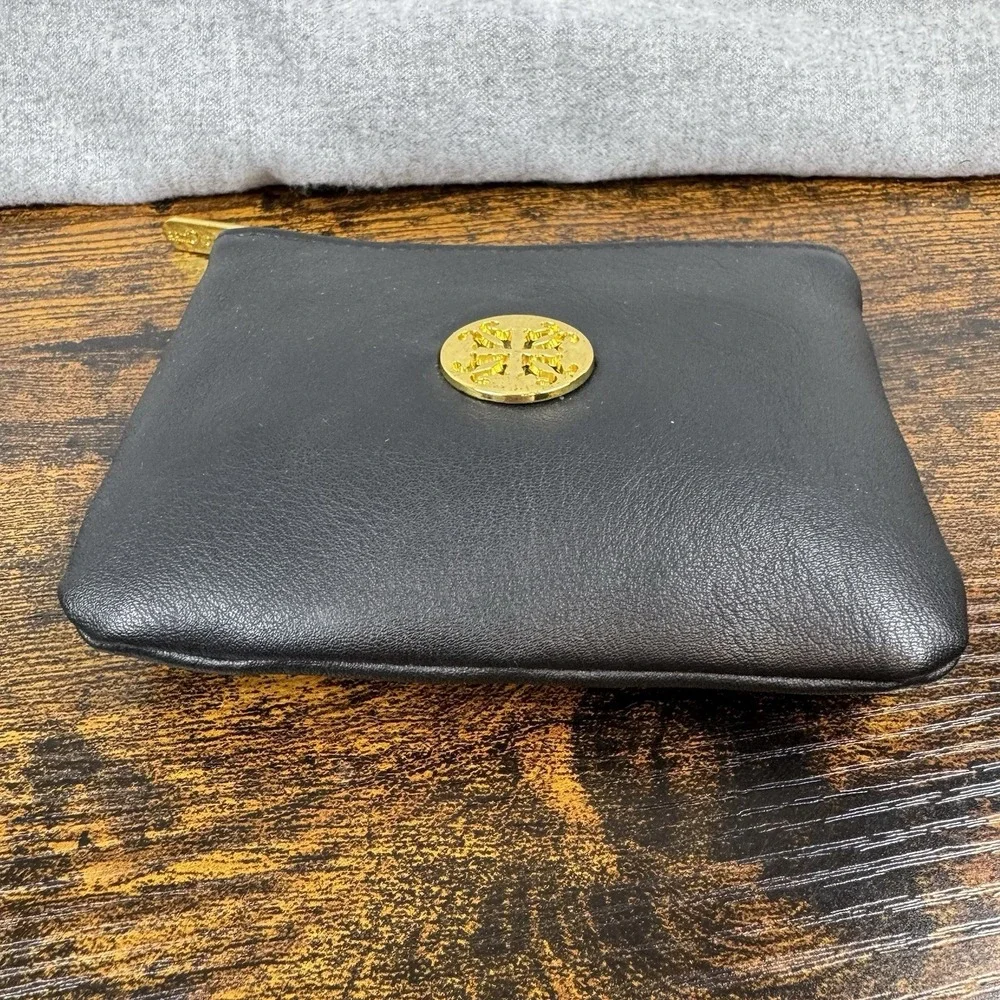 Rustic‎ Cuff Black w/Gold RC Logo Zipper Closure Storage Makeup Bag